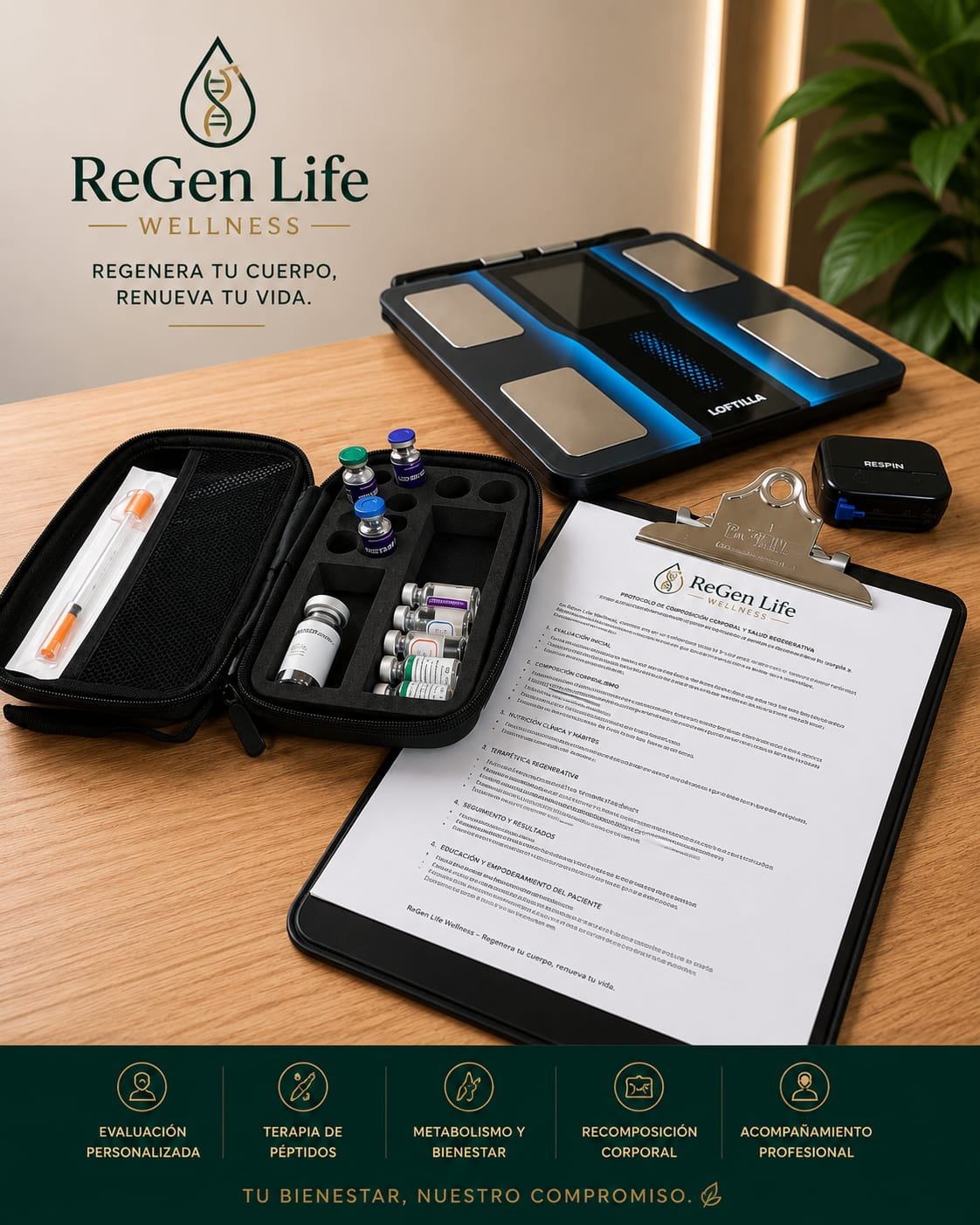 ReGen Life Wellness — kit de evaluación y protocolo personalizado